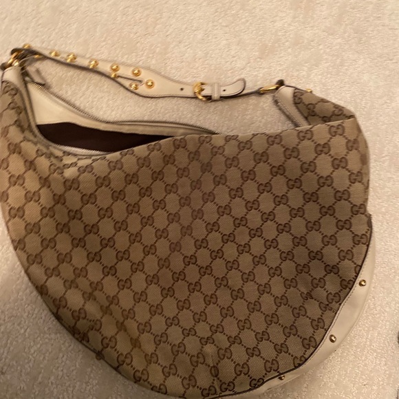 Gucci Vintage Hobo Bag - Canvas - Authentic - Picture 1 of 10